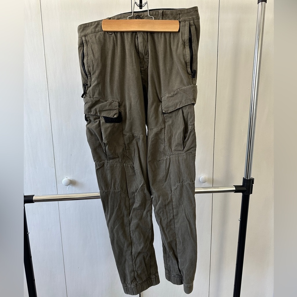 Stone Island cargo pants.